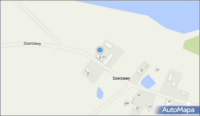 Szerzawy, Szerzawy, 6, mapa Szerzawy