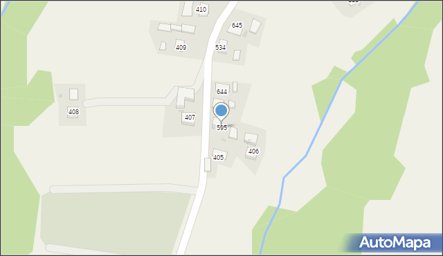 Szerzyny, Szerzyny, 595, mapa Szerzyny