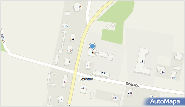 Szestno, Szestno, 17b, mapa Szestno