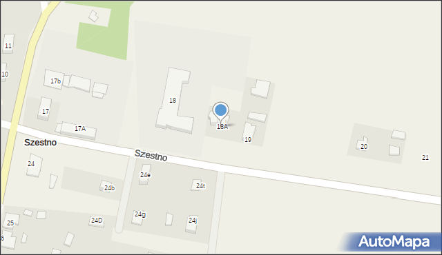 Szestno, Szestno, 18A, mapa Szestno