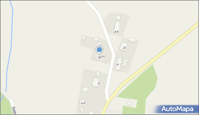 Szestno, Szestno, 44, mapa Szestno