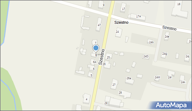 Szestno, Szestno, 8, mapa Szestno