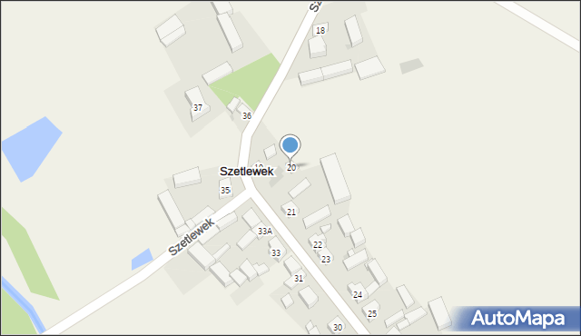 Szetlewek, Szetlewek, 20, mapa Szetlewek