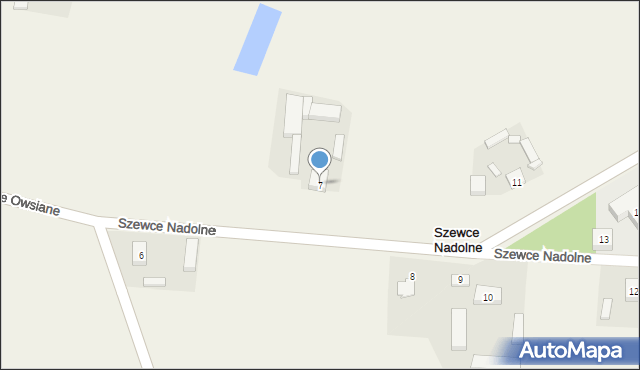 Szewce Nadolne, Szewce Nadolne, 7, mapa Szewce Nadolne