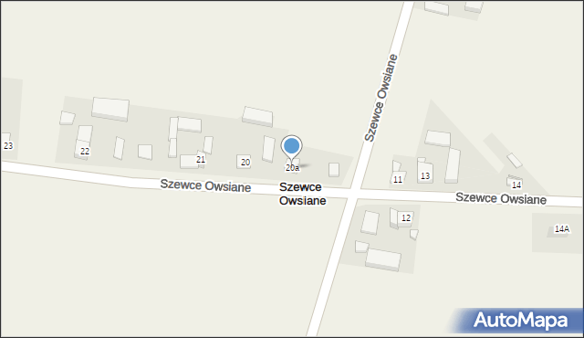 Szewce Owsiane, Szewce Owsiane, 20a, mapa Szewce Owsiane