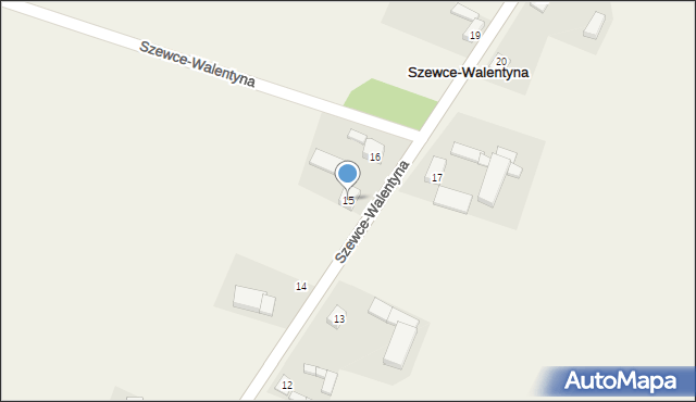 Szewce-Walentyna, Szewce-Walentyna, 15, mapa Szewce-Walentyna