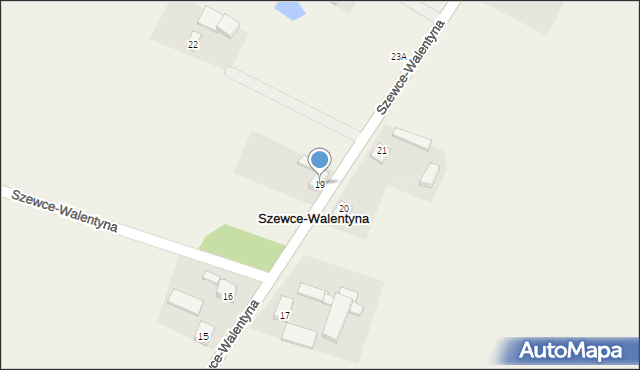 Szewce-Walentyna, Szewce-Walentyna, 19, mapa Szewce-Walentyna