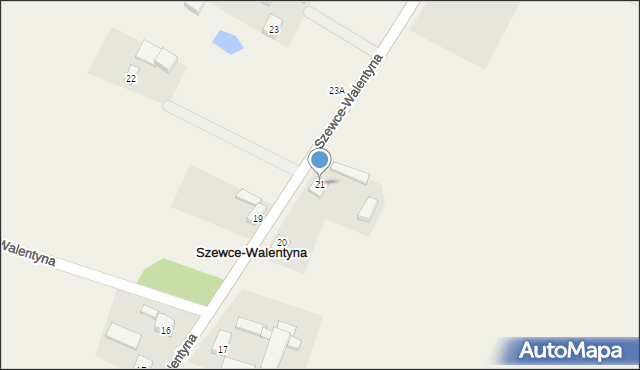 Szewce-Walentyna, Szewce-Walentyna, 21, mapa Szewce-Walentyna