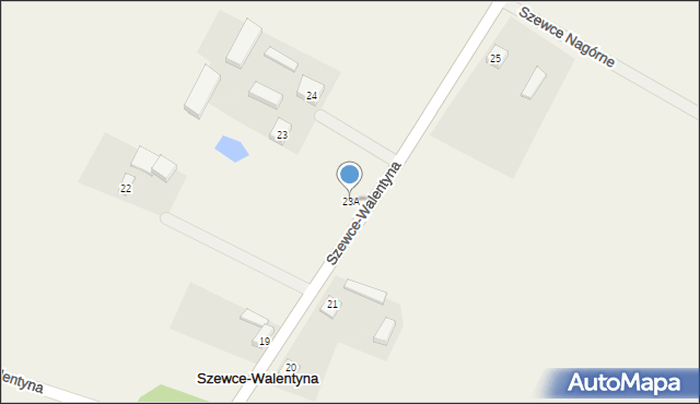 Szewce-Walentyna, Szewce-Walentyna, 23A, mapa Szewce-Walentyna