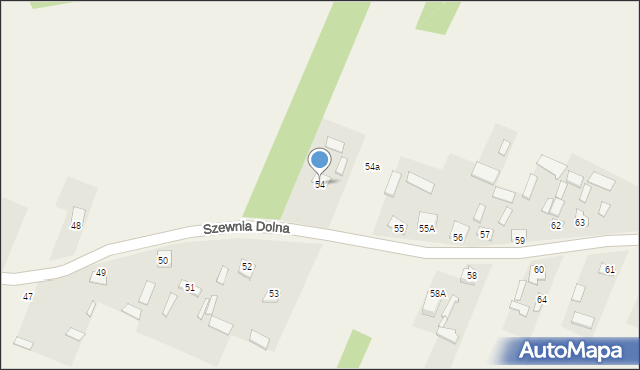 Szewnia Dolna, Szewnia Dolna, 54, mapa Szewnia Dolna