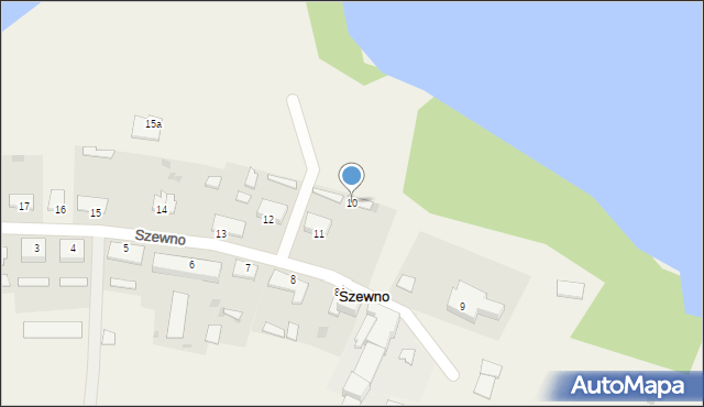 Szewno, Szewno, 10, mapa Szewno