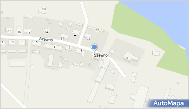 Szewno, Szewno, 8A, mapa Szewno