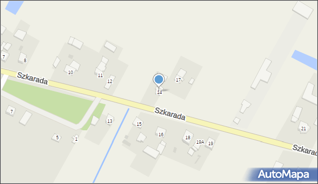 Szkarada, Szkarada, 14, mapa Szkarada