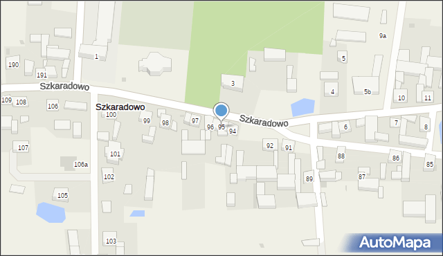 Szkaradowo, Szkaradowo, 95, mapa Szkaradowo