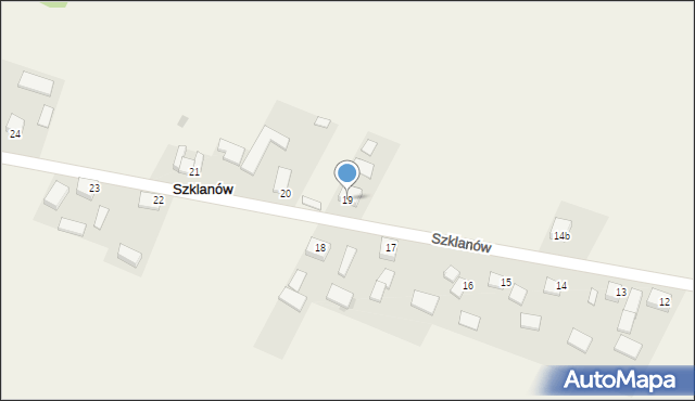 Szklanów, Szklanów, 19, mapa Szklanów