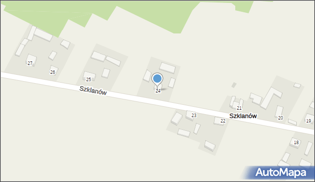 Szklanów, Szklanów, 24, mapa Szklanów