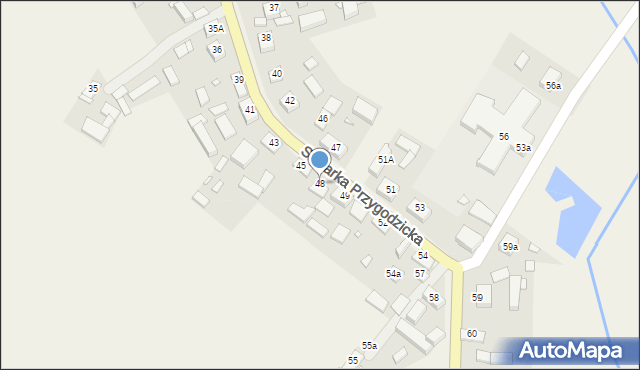 Szklarka Przygodzicka, Szklarka Przygodzicka, 48, mapa Szklarka Przygodzicka