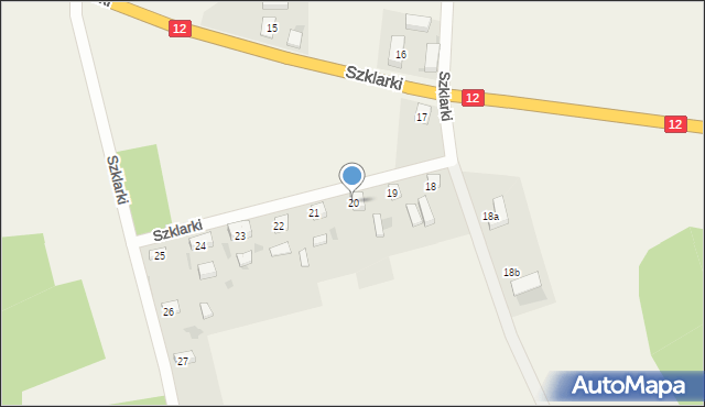 Szklarki, Szklarki, 20, mapa Szklarki