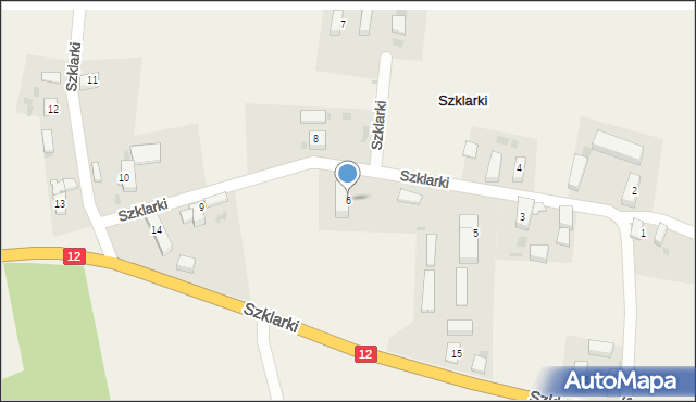 Szklarki, Szklarki, 6, mapa Szklarki