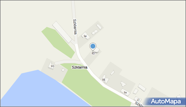 Szklarnia, Szklarnia, 9D, mapa Szklarnia