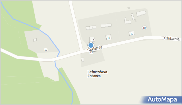 Szklarnia, Szklarnia, 13, mapa Szklarnia