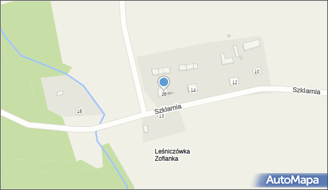 Szklarnia, Szklarnia, 16, mapa Szklarnia