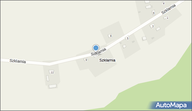 Szklarnia, Szklarnia, 7, mapa Szklarnia