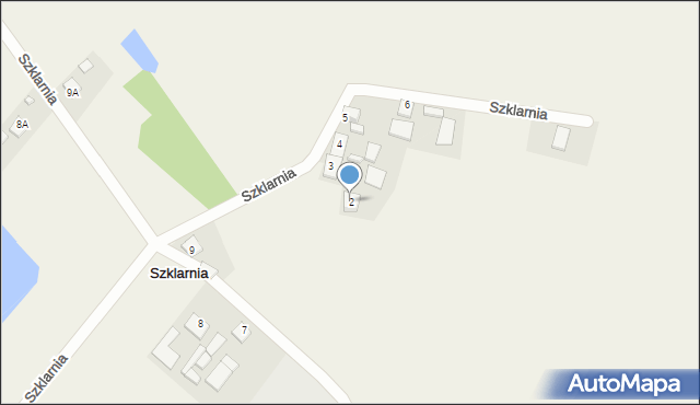 Szklarnia, Szklarnia, 2, mapa Szklarnia