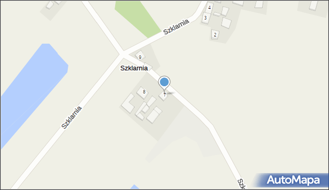 Szklarnia, Szklarnia, 7, mapa Szklarnia