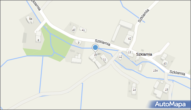 Szklarnia, Szklarnia, 10, mapa Szklarnia