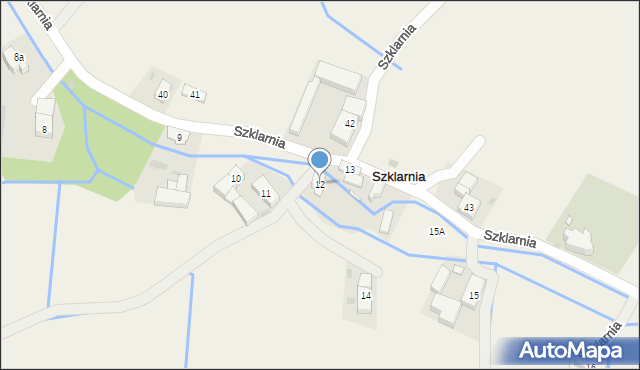 Szklarnia, Szklarnia, 12, mapa Szklarnia