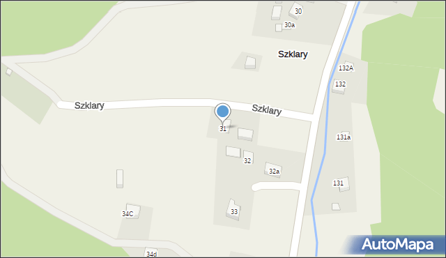 Szklary, Szklary, 31, mapa Szklary