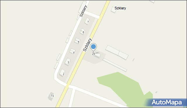 Szklary, Szklary, 23, mapa Szklary