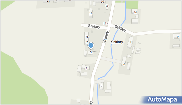 Szklary, Szklary, 5, mapa Szklary