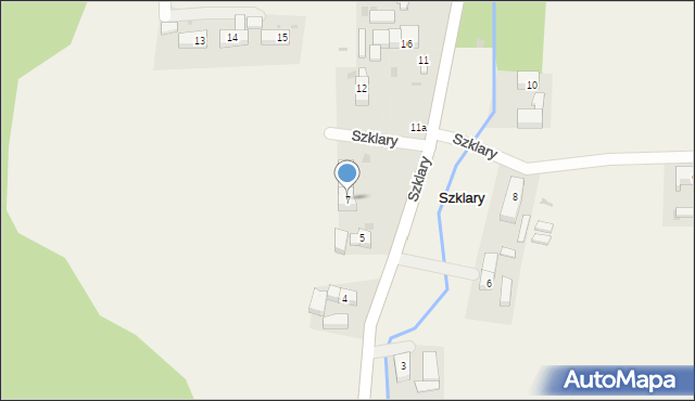 Szklary, Szklary, 7, mapa Szklary