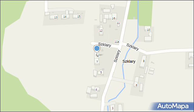 Szklary, Szklary, 7a, mapa Szklary