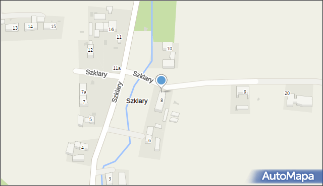 Szklary, Szklary, 8a, mapa Szklary