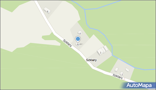 Szklary, Szklary, 5, mapa Szklary