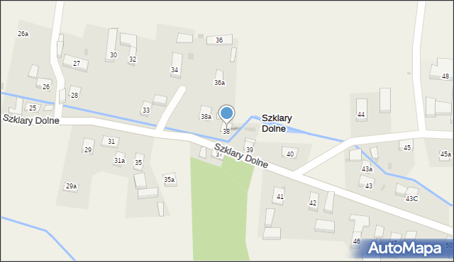 Szklary Dolne, Szklary Dolne, 38, mapa Szklary Dolne