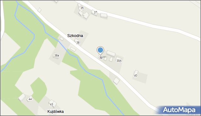 Szkodna, Szkodna, 39, mapa Szkodna