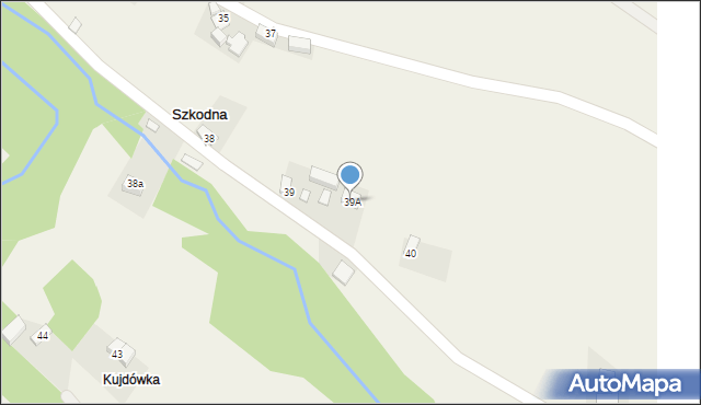 Szkodna, Szkodna, 39A, mapa Szkodna