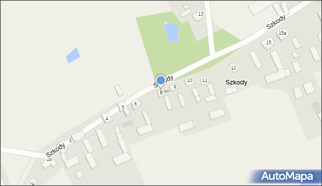 Szkody, Szkody, 8, mapa Szkody