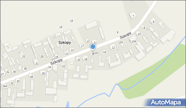 Szkopy, Szkopy, 16, mapa Szkopy