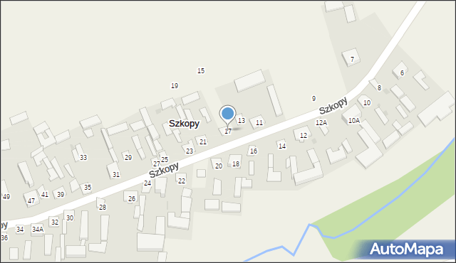 Szkopy, Szkopy, 17, mapa Szkopy