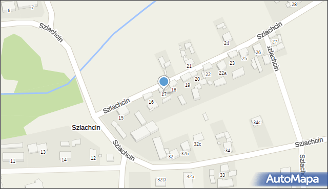 Szlachcin, Szlachcin, 17, mapa Szlachcin