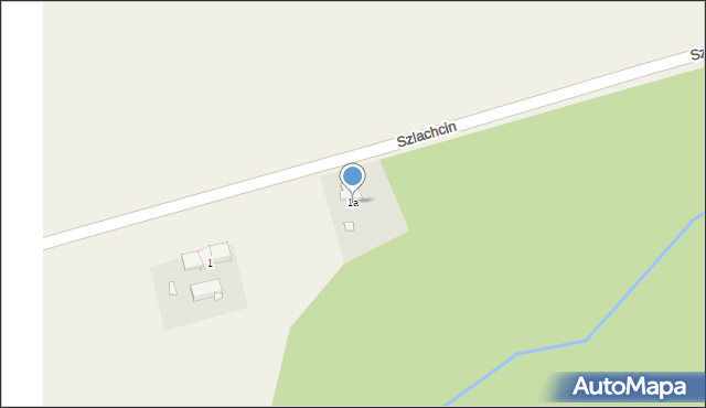 Szlachcin, Szlachcin, 1a, mapa Szlachcin