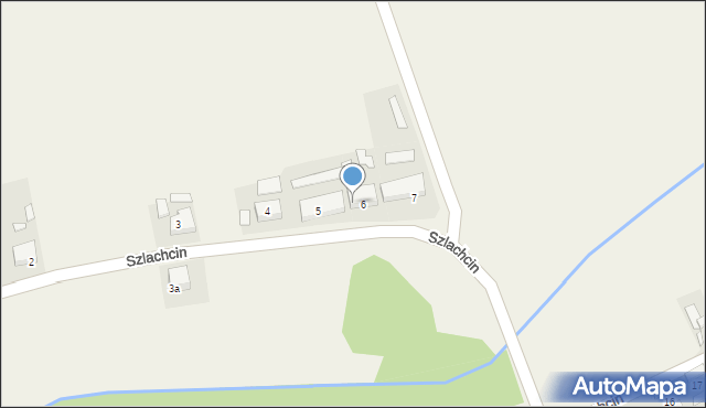 Szlachcin, Szlachcin, 6/1, mapa Szlachcin