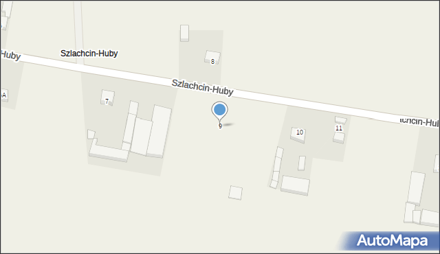 Szlachcin, Szlachcin-Huby, 9, mapa Szlachcin