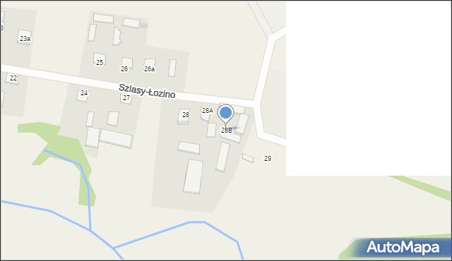 Szlasy-Łozino, Szlasy-Łozino, 28B, mapa Szlasy-Łozino