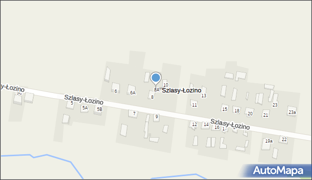 Szlasy-Łozino, Szlasy-Łozino, 8A, mapa Szlasy-Łozino